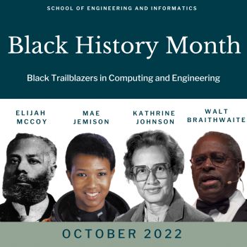 A picture of Elijah McCoy, Mae Jemison, Katherine Johnson, Walt Braithwaite