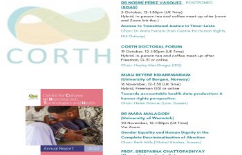 Corth autumn programme