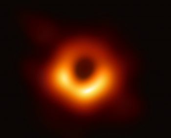 photo of a black hole