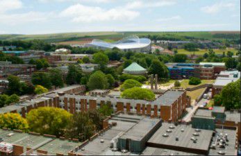 Aerial View of university campus