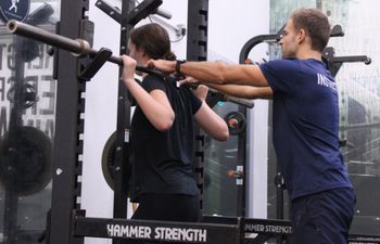 Woman weightlifting at FSC