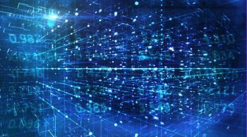 Numbers and lines representing data