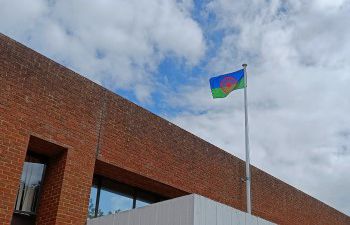 The GRT flag flying over Sussex House