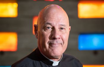 Reverend Prebendary Alan Green at the chapel in the Meeting House