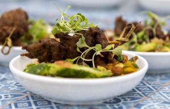 Delicious food in a bowl