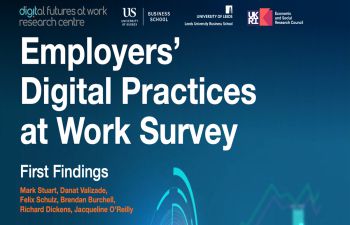 Report cover - Digit Employers' Employers' Digital Practices at Work Survey: First Findings