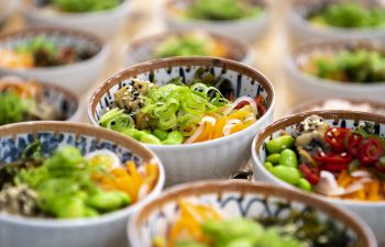 Poke bowls of crisp, fresh food