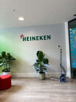 The Heineken sign, a client of the Monday Project