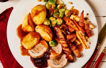 Christmas Dinner Image with all the trimmings
