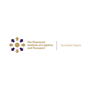 CILT logo: Outward facing arrows arranged in a circle with Chartered Institute of Logistics and Transport (CILT) accreditation worded