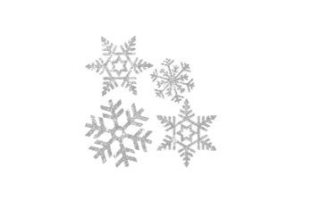 An image of four snowflakes