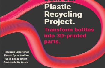 Join our plastic recycling project. Transform bottles into 3D printed parts.