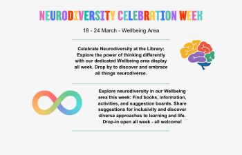 Neurodiversity Celebration Week - 18 - 24 March - Wellbeing Area