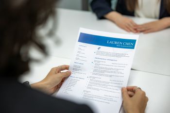 A photo of a CV