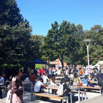 Sunny campus break for Sussex staff and students