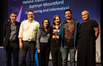 Luke Mitchell, Graziana di Pede, Kathryn Mountford, Helena Joyce, and Luis Ponce Cuspiner