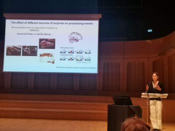 Dominika presenting
