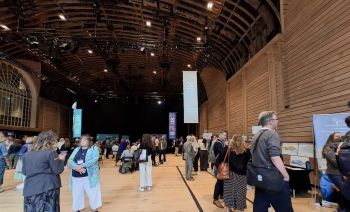 people in a room for launch of Sussex Bay