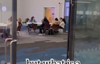 Group of students at a meeting for the Student Panel