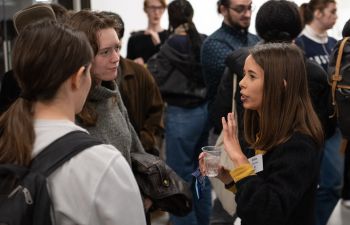 Alumni and students networking