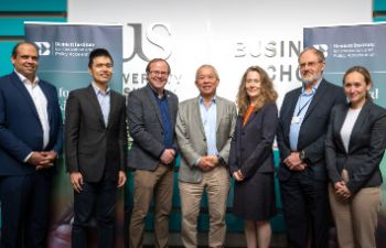 Peter Bennett with University of Sussex Business School Bennett Institute colleagues