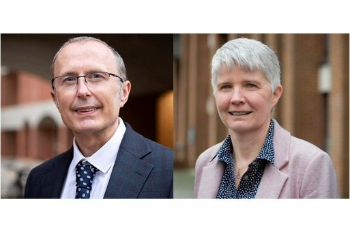 Professor Keith Jones and Emma Potts