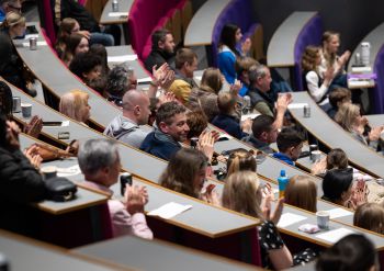 Students in a lecture theatre