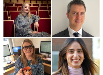 Photo collage of the four 2025 Adam Weiler Impact Award winners