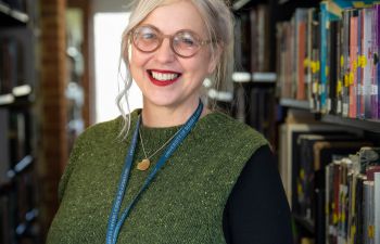 Jane Harvell smiling at the camera