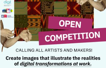 A promotional poster for an open art competition titled 