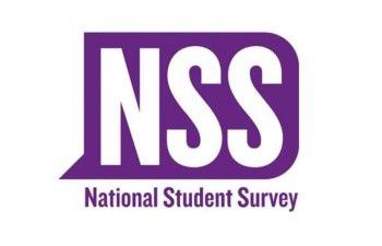 National Student Survey purple text logo