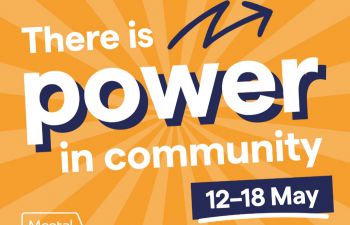 a graphic displaying the slogan for this years MHAW along with the MHUK logo
