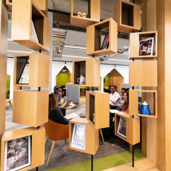 Postgraduate students in the Library