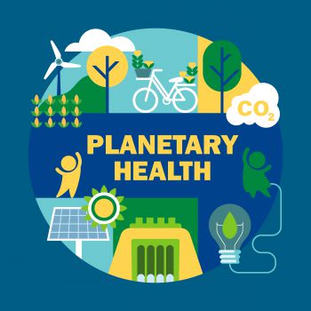 An illustration depicting the SSRP 'Planetary Health' theme