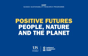 A graphic visualisation of the SSRP report: 'Positive Futures: People, Nature and the Planet'