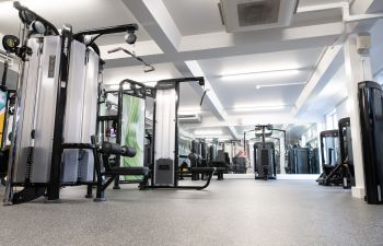 Gym equipment.