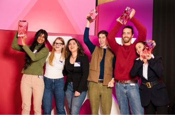 A photograph of winners at the 2024 awards