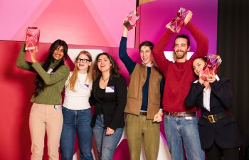 A photograph of winners at the 2024 awards