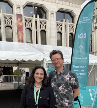 Dr Carolina Maciel and Dr Anthony Alexander at London Climate Action Week 2025