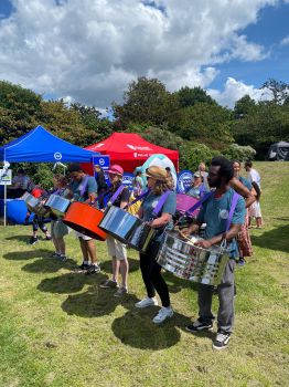 steel pan band