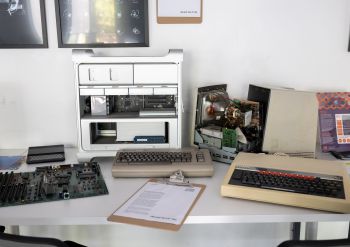 Out-of-date computer equipment including old keyboards