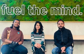 Sahil Athawale (seated far left) and Project X1 team members