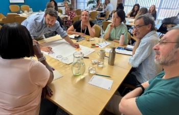 A break-out session of participants