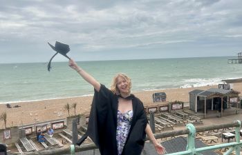 Image of Emily Jones (International Development BA) who did a Career Lab UK Summer Internship at Tech Takeback, at her graduation ceremony