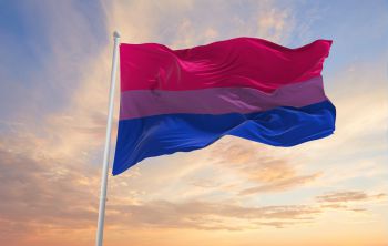 The bi flag flying