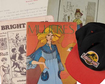 A collage of pieces in the exhibition.