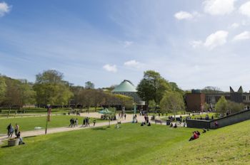 A view over the University Sussex of campus.