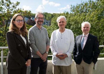 Professors Daniel Kaufmann, Paul Heywood, Robert Barrington and Liz Dávid-Barrett at the GI ACE Mid-Term Conference.