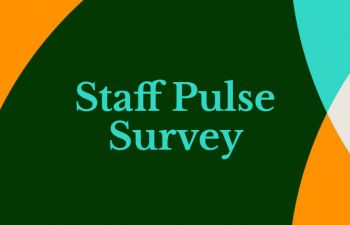 Text saying Staff Pulse Survey