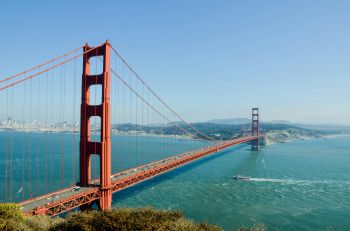 Image description: a photo of the Golden Gate Bridge in California. The Sussex winner of the Big Ideas Contest will win a trip to California to pitch their idea at a Grand Final, with a chance to win £10,000 launch funding